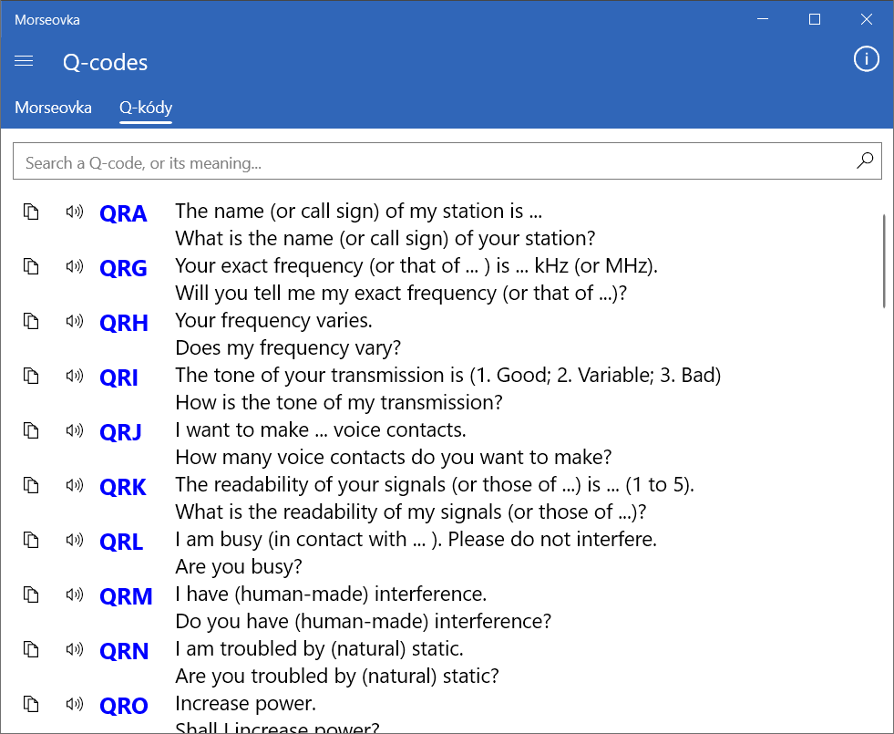 List of amateur radio Q-codes